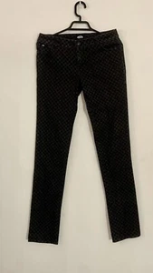 Vans Women’s Checkerboard Jeans Black and Grey UK Size 7 - Picture 1 of 6