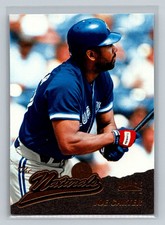 1996 Pinnacle The Naturals #162 Joe Carter Toronto Blue Jays Baseball Card