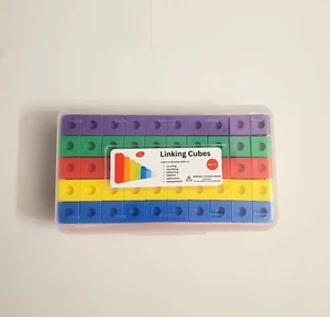 Counting Toys Mathlink Cubes Stem Toy Kids Montessori Toys Homeschool Toys Kids - Picture 1 of 4
