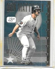 DON MATTINGLY 1995 DONRUSS GOLD LEAF STARS#  6 OF 14 BV$25.00!!!!!