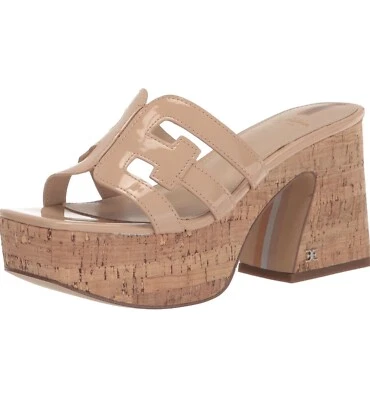 SANDALIAS SAM EDELMAN DEV TALLA 9 NUDE, CHAROL PLATAFORMA CORCHO Foto 1 de 4