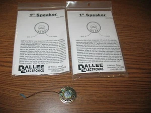 DALLEE ELECTRONICS 663 1" SPEAKER LOT OF (3) HO O GAUGE MODEL TRAIN NEW/USED - Picture 1 of 6