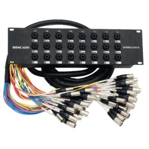 24 Channel XLR TRS Combo Splitter Snake Cable - 5' and 15' XLR trunks - Picture 1 of 1