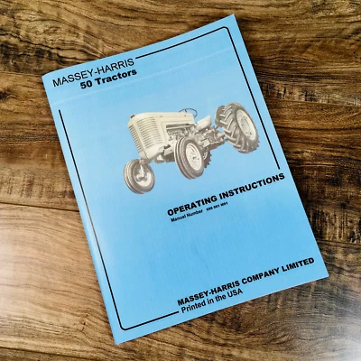 Massey Harris Mh 50 Tractor Operators Manual Owners Book Maintenance Instruction - Image 1 of 4