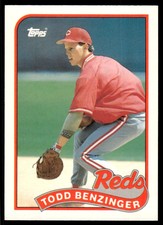 1989 Topps Todd Benzinger Cincinnati Reds #9T