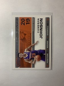 2019-20 Panini Contenders Draft Class #11 Cameron Johnson Rookie Phoenix Suns