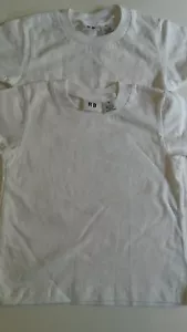 Toddler's Solid White 100% Tee-shirt Size small,2 shirts total - Picture 1 of 2