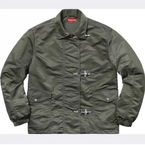 Supreme Nylon Turnout Jacket Olive MEDIUM - Picture 1 of 4
