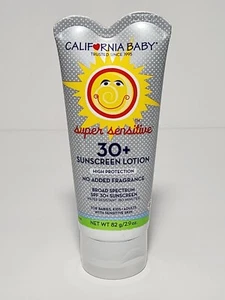 California Baby Super Sensitive Sunscreen SPF30+ Water Resistant 2.9 oz - Picture 1 of 8