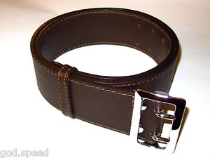 Saddleback Leather 2.25" WOMEN'S WIDE BELT SZ MEDIUM LARGE Dark Coffee Brown DCB - Picture 1 of 10