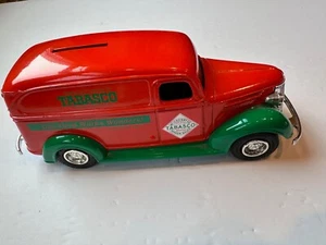Ertl Diecast Metal 1938 Chevy Panel Truck Tabasco Bank New No Box - Picture 1 of 7