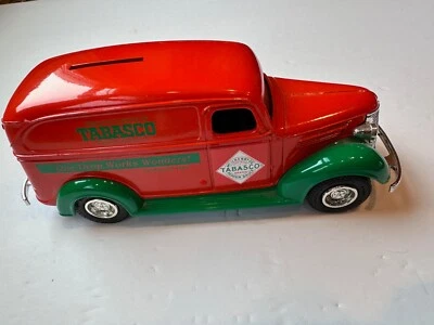 Ertl Diecast Metal 1938 Chevy Panel Truck Tabasco Bank New No Box - Image 1 of 4
