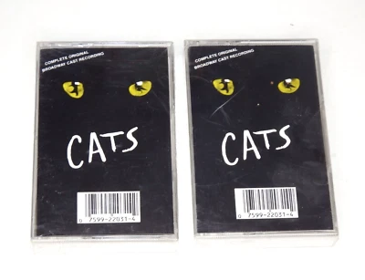 Cats: Original Broadway Cast Recording (2 Cassette Tape Set) New & Sealed - Image 1 of 3