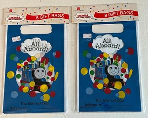 Vtg 1991  Thomas The Tank Engine Train Gift Treat Bags 2 pks 16 Bags Total New - Picture 1 of 8