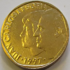 *GUTSE* J. CARLOS I-5, 500 PESETAS 1997, SIN CIRCULAR. - Imagen 1 de 2