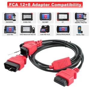 Conector XTOOL FCA 12+8 para Chrysler Work X100 Pad3 A80Pro D7 D8 D9 EZ400Pro - Imagen 1 de 10