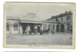 ASTI STAZIONE FERROVIARIA ANIMATA VIAGGIATA 1918 FP #965 - Bild 1 von 2