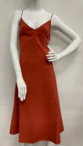 NWT $225 Thakoon A-Line Slip Dress In RUST Size: 8 - Picture 1 of 5