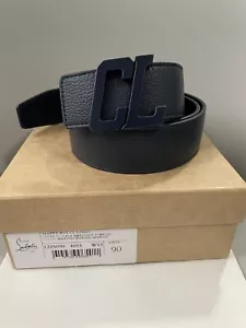 Brand New Christian Louboutin MSRP $490 ‘Happy Rui’ CL Logo Leather Belt Size 90 - Picture 1 of 1