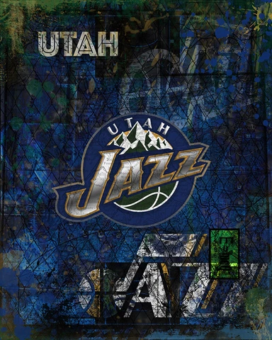 UTAH JAZZ Poster, Utah Jazz Basketball Print Free Shipping Us Cover