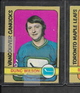 1972-73 TOPPS HOCKEY Trading Card #91 - DUNC WILSON, Vancouver Canucks ex++