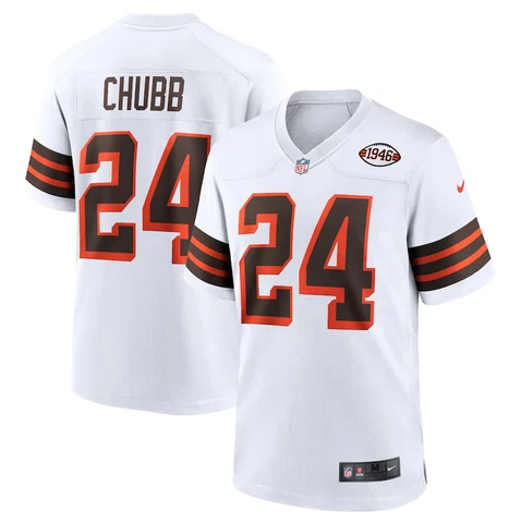 Men's "Nick Chubb" #24 ''Cleveland Browns" Stitched Jersey Cover