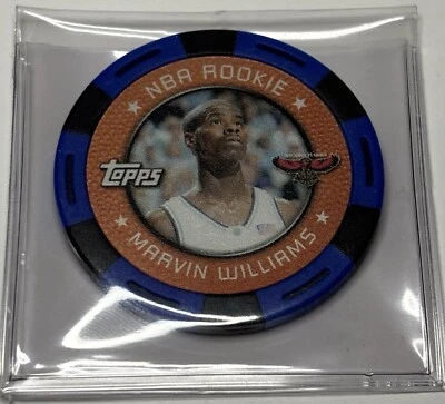 MARVIN WILLIAMS 2005 TOPPS NBA COLECCIONISTAS FICHA DE PÓQUER NEGRO Y AZUL NOVATO UNC RC! Foto 1 de 2