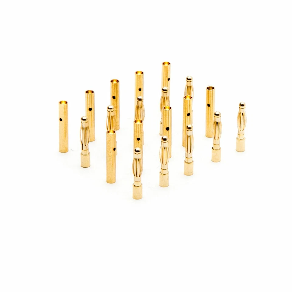 NEW Dynamite RC Gold Bullet Connector Set, 2mm (10) DYNC0086 - Image 1 of 1