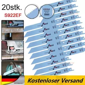 20 Stück BiMetall Metall Säbelsägeblatt S922EF für Bosch Dewalt Sägeblätter# - Bild 1 von 9