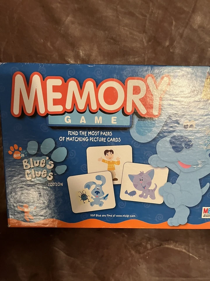 Memory Game Nick Jr. Blue's Clues Edition by Milton Bradley 2003 SUPER CUTE  SEE - Image 1 of 4