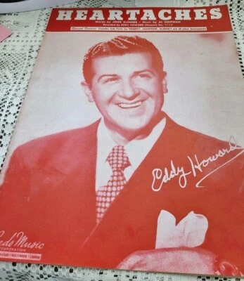 Heartaches 1942 Sheet Music Eddy Howard John Klenner Al Hoffman Leeds Music - Image 1 of 2