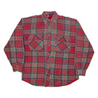 Vintage Padded Mens Lumberjack Shirt Red 90S Check Long Sleeve Xl