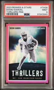 Deebo Samuel 2023 Panini Rookies & Stars Thrillers Pink Prizm 65/75 49ers(POP 1) - Picture 1 of 2