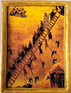 Leiter des göttlichen Aufstiegs Johannes Climacus griechisch östlich orthodox Ikone - Bild 1 von 8