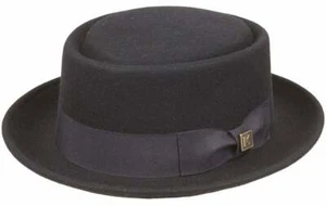 Kenny K Signature Schweinefleischmütze, Schweinekuchen, Boot, schwarz, stilvoll, 100 % Wolle, WF79 - Bild 1 von 4