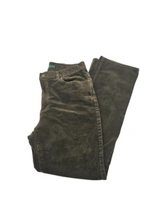 Lauren Ralph Lauren Womens Brown Corduroy Jeans Classic Straight Leg Sz 12 - Picture 1 of 7