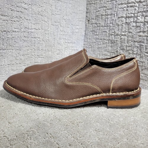 NIKE Cole Haan Air Stratton Men's Size 12M Brown Leather Slip on Loafer Shoes C08685