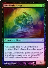 Mindlash Sliver FOIL Time Spiral PLD Black Common MAGIC MTG CARD ABUGames