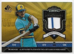 2006 SP LEGENDARY CUTS BASEBALL CHRONOLOGY MATERIALS PANTS Robin Yount #BCRY
