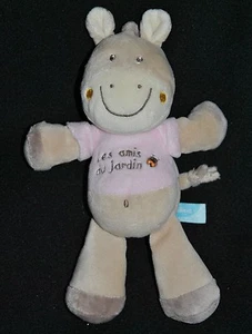 Kuscheltier Ane Pony BEBEREVE CASINO Zebra beige rosa Gartenfreunde 22 cm NEU - Bild 1 von 1