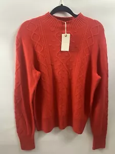 Maglione Maglia Lucky Brand Diamante Rosso Bobble, Donna XL - Foto 1 di 10
