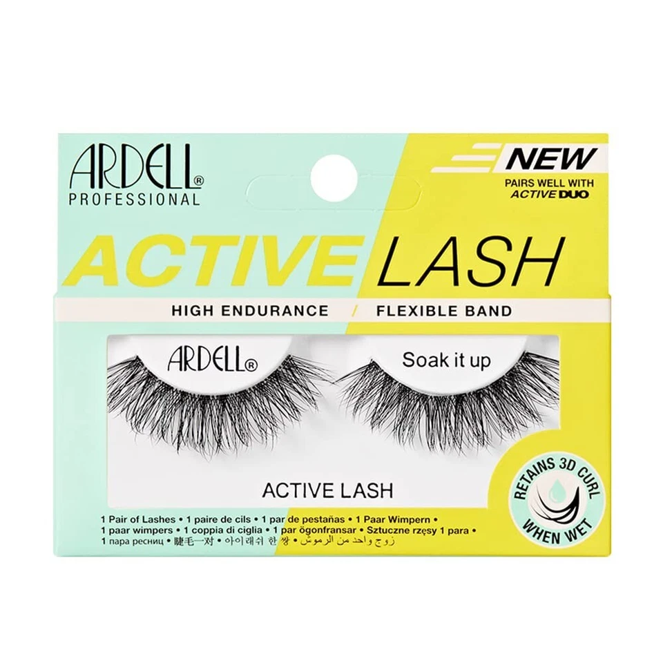 (10 Pack) Ardell Active Lashes Soak It Up - High Endurance, Sweat Resistant - Image 1 of 1