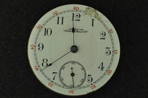VINTAGE 18 SIZE "P.S. BARTLETT" WALTHAM POCKET WATCH MOVEMENT,M# 1883 - RUNNING - Picture 1 of 2