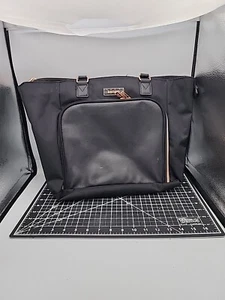 KENSIE 14 INCH FASHION LAPTOP TOTE, BLACK, EUC - Picture 1 of 7