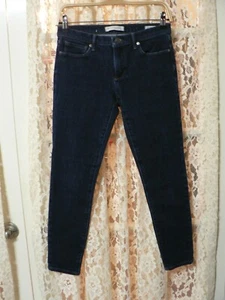 =BANANA REPUBLIC SKINNY ANKLE SZ 27 (27x26) JEANS-8" RISE-STRETCH-DARK WASH-EUC - Picture 1 of 8
