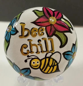 Bee Chill - Encouragement Bee - Kindness Rock - By Jadel Rocks - Picture 1 of 5