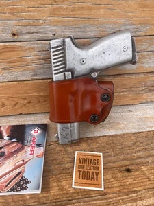 AKER Brown Leather YAQUI Slide OWB Holster For KAHR K9 K-9 - Picture 1 of 2