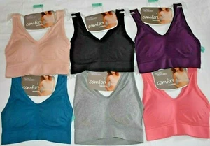 Secret Treasures Women's Comfort Seamless Comfy Bra STV14 Size Small Many Colors - Picture 1 of 28