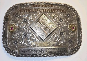 Gist Sterling Overlay 2020 Reserve World Champion Western Youth Buckle - Bild 1 von 8