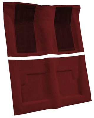 Alfombra Ford Torino GT 1969-1971 - bucle|2 puertas, conv, automática, con 2 insertos granate Foto 1 de 4